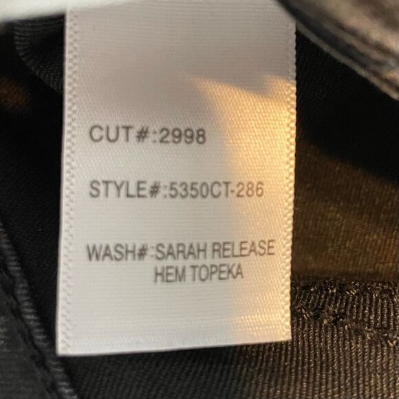 Articles of Society Coated Sarah Skinny Jeans Black Stretch Denim 25 - Picture 11 of 12